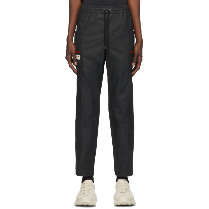 Gucci Black Waterproof Cargo Pants, $980 | SSENSE | Lookastic