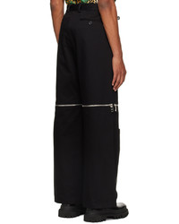 Dolce & Gabbana Black Zip Cargo Pants