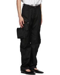 Hood by Air Black Zippered Cargo Pants
