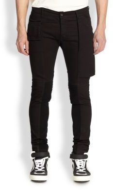 Rick Owens Drkshdw Memphis Patch Moto Pants, $828 | Saks Fifth Avenue |  Lookastic