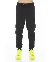 Cult of Individuality French Terry Cargo Sweatpants In Black At Nordstrom