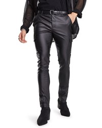 ASOS DESIGN Super Skinny Faux Leather Cargo Pants In Black At Nordstrom