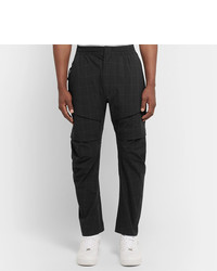 Nike Tech Pack Tapered Checked Stretch Nylon Blend Cargo Trousers