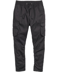 h and m black cargo pants