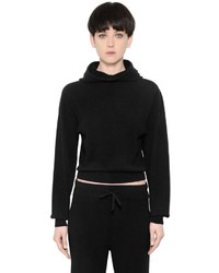 Calvin Klein Collection Hooded Cropped Cashmere Sweater