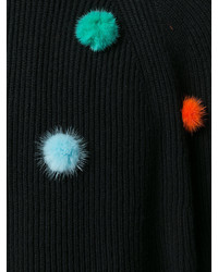 Fendi Cashmere Sweater With Pompoms