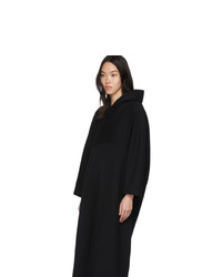 Balenciaga Black Cocoon Hooded Sweatshirt Dress