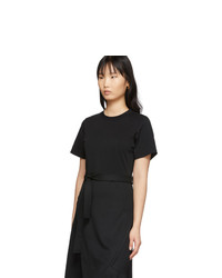3.1 Phillip Lim Black Wool Combo T Shirt Dress