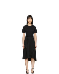3.1 Phillip Lim Black Wool Combo T Shirt Dress