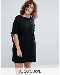 Asos Curve Curve T Shirt Dress With Bow Sleeve