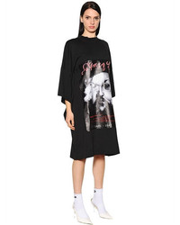 Y/Project Printed Cotton Jersey T Shirt Dress