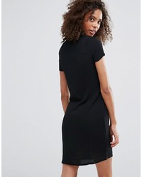 Daisy Street T Shirt Dress With Tie Waist And Ring Detail Zip
