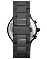 DKNY Chambers Crystal Bezel Multifunction Ceramic Bracelet Watch 38mm