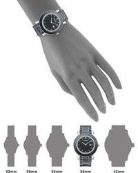 Fendi Diamond Ceramic Stainless Steel Bracelet Watch