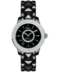Christian Dior Dior Dior Viii Diamond Black Ceramic Bracelet Watch