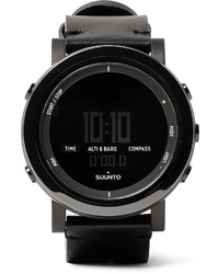 Suunto Essential Ceramic Stainless Steel And Leather Digital Watch