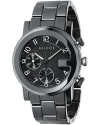 Gucci G Chrono Ceramic Watch Black