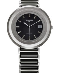 Jowissa J6043l Cyclon Stainless Steel Black Dial Ceramic Bracelet Watch
