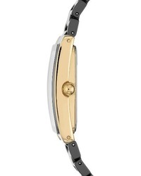 Anne Klein Rectangle Ceramic Bracelet Watch 28mm X 35mm