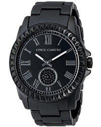 Vince Camuto Vc5191bkbk Swarovski Crystal Accented Matte Black Ceramic Bracelet Watch