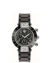 Versace Reve Ceramic Chronograph Black Watch
