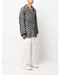 Isa Boulder Checkerboard Print Single Breasted Jacket