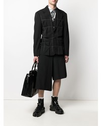 Comme Des Garcons Homme Plus Comme Des Garons Homme Plus Contrast Stitch Asymmetric Blazer