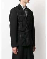 Comme Des Garcons Homme Plus Comme Des Garons Homme Plus Contrast Stitch Asymmetric Blazer