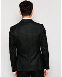 Selected Homme Skinny Check 1 Button Blazer With Stretch