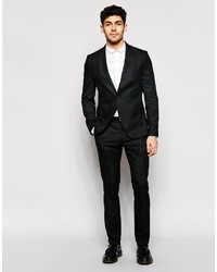 Selected Homme Skinny Check 1 Button Blazer With Stretch