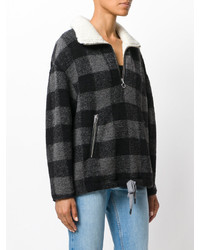 Etoile Isabel Marant Isabel Marant Toile Checked Zip Up Knitted Top