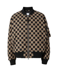 Burberry Brookland Chequer Cotton Bomber Jacket