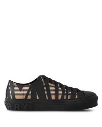Burberry Sliced Check Cotton Sneakers