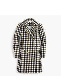 J.Crew Double Breasted Coat In Oxford Check