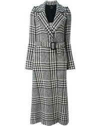 Twin-Set Houndstooth Check Long Coat