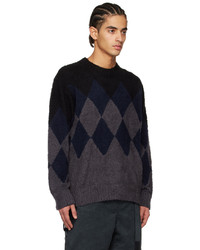Sacai Black Argyle Sweater