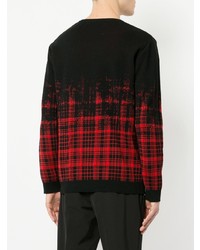 Education From Youngmachines Faded Check Print Pullover