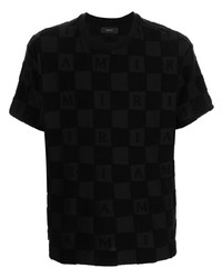 Amiri Checkerboard Print T Shirt