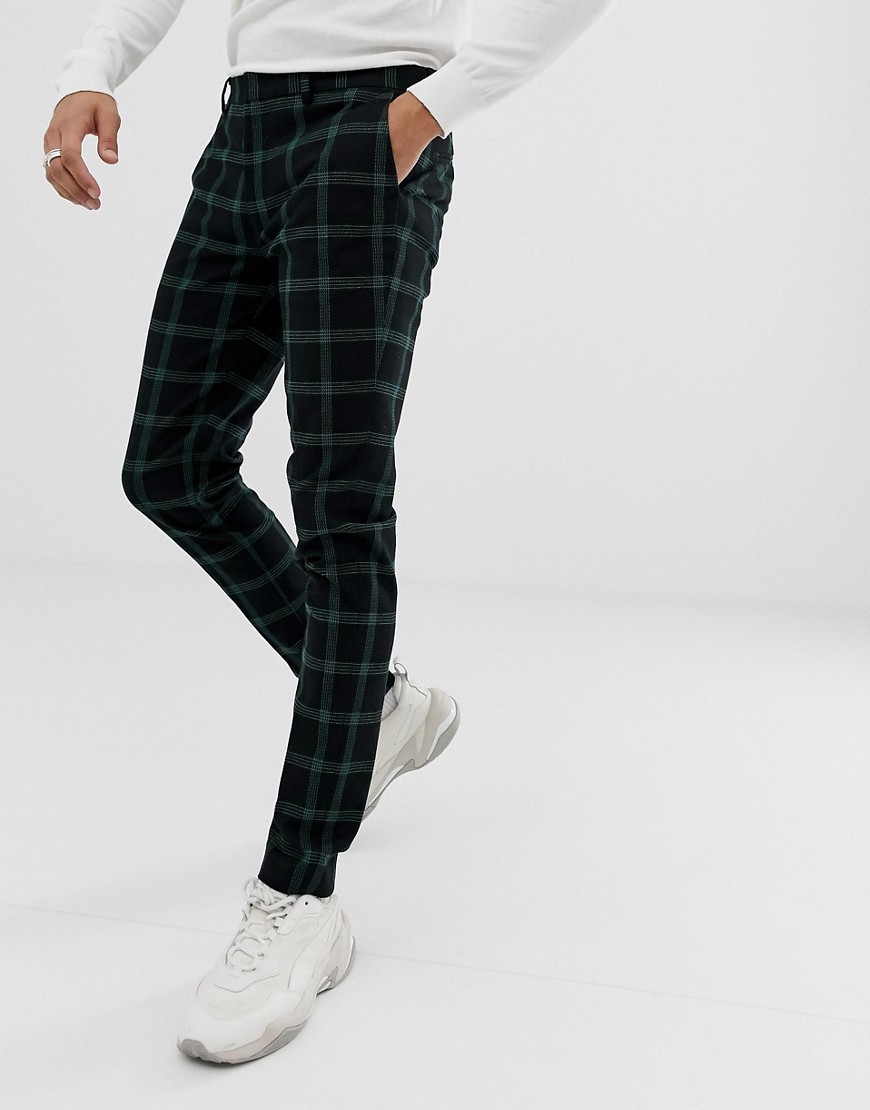 PLAID TROUSERS - BLACK & YELLOW – AGRICULTURE