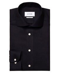 Eton Check Wool Dress Shirt