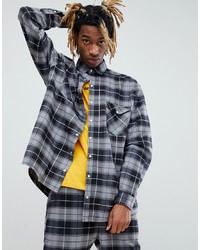 ASOS DESIGN Asos X Unknown London Oversized Check Flannel Shirt