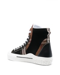 Burberry Vintage Check Print High Top Sneakers