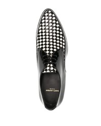 Saint Laurent Checkerboard Derby Shoes