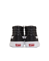 Vans Black Checkerboard Leather Sk8 Hi Reissue Vi Sneakers