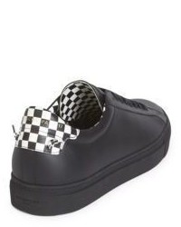 Givenchy Urban Street Checkered Calf Leather Low Top Sneakers