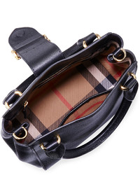 Burberry Buckle Small Leather Tote Bag Black