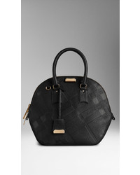 Burberry The Medium Orchard In Embossed Check Leather