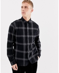 Selected Homme Brushed Check Shirt In Slim Fit
