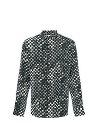 Saint Laurent Checkered Print Shirt