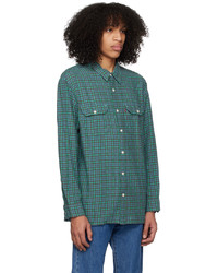 Levi's Green Blue Jackson Shirt